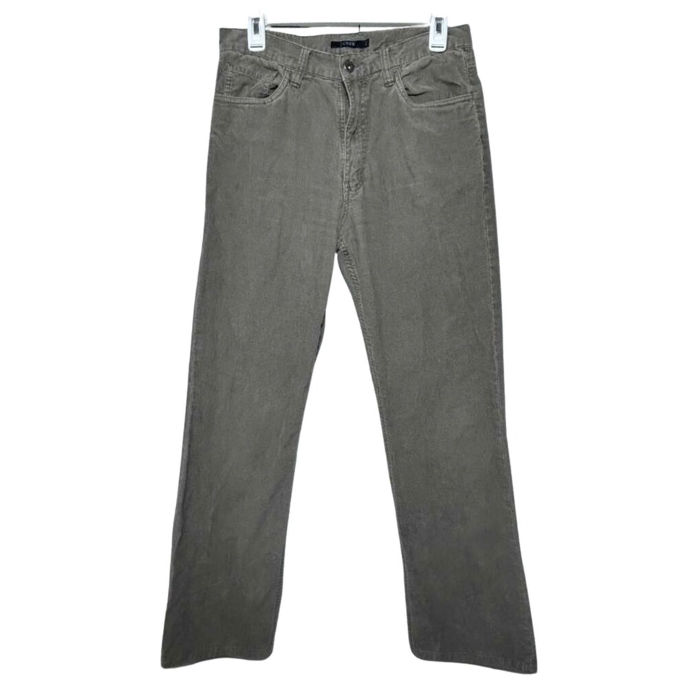J.Crew Corduroy Pants Men's Size 31x 32 Gray Straight Casual